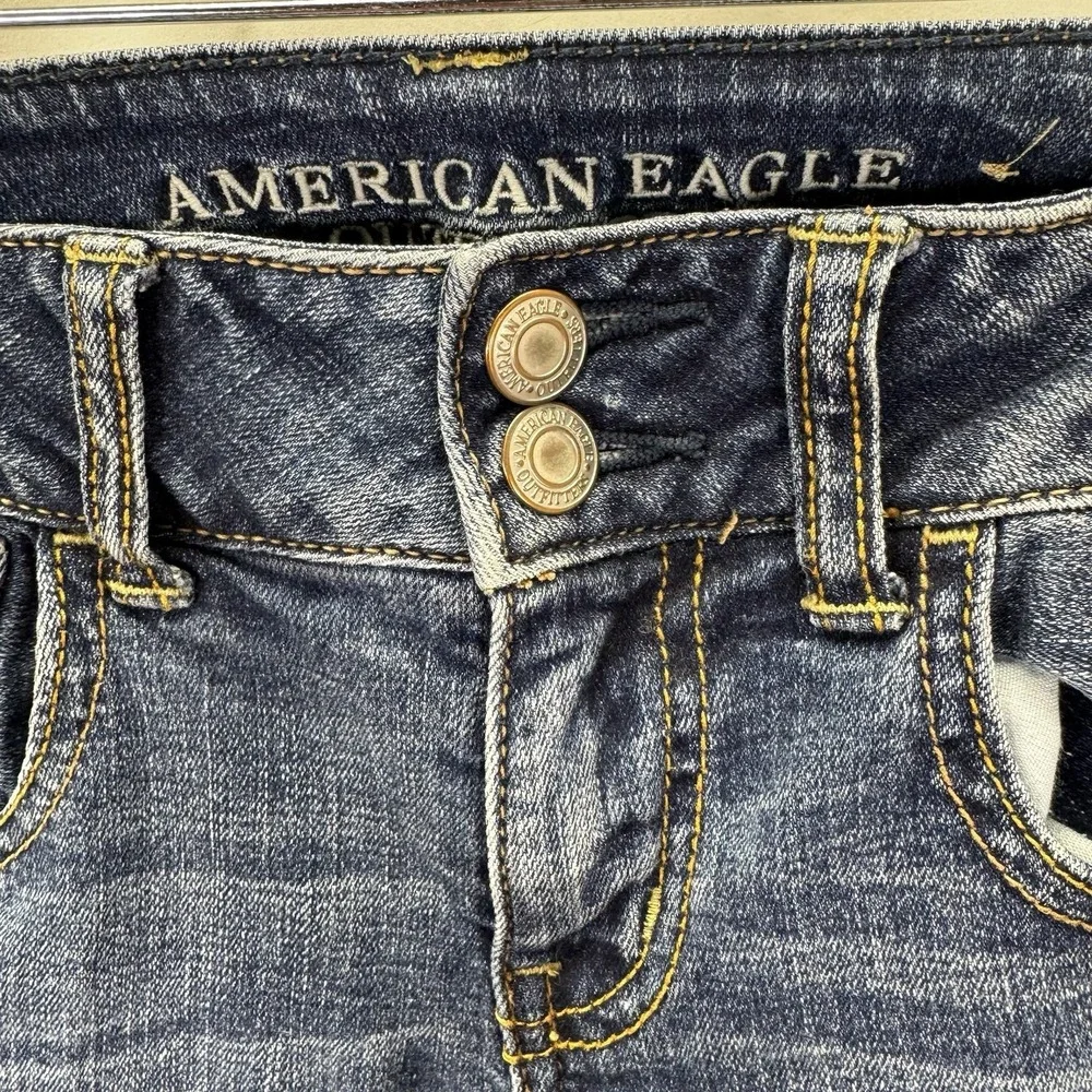 American Eagle Outfitters Artist Super Stretch Bootcut Jeans 00 Short - Picture 2 of 12